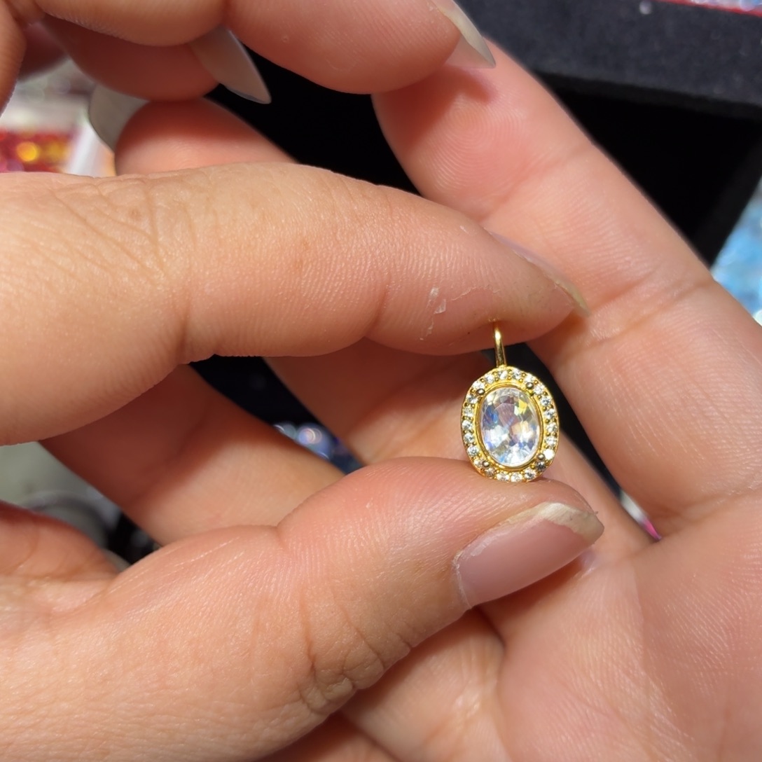 银S925镶嵌颈饰月光石