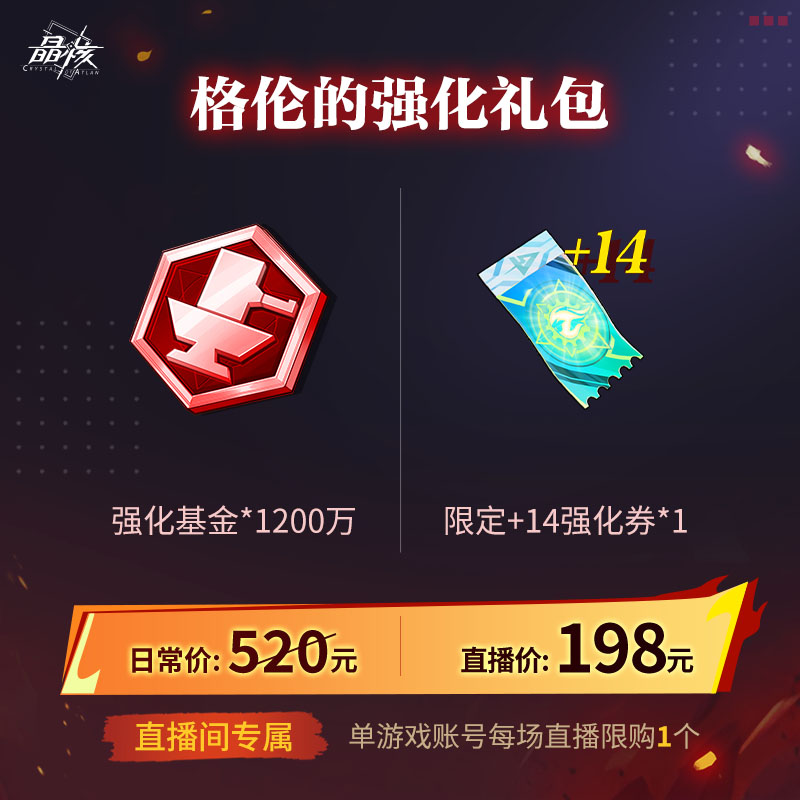 【晶核】格伦的强化礼包