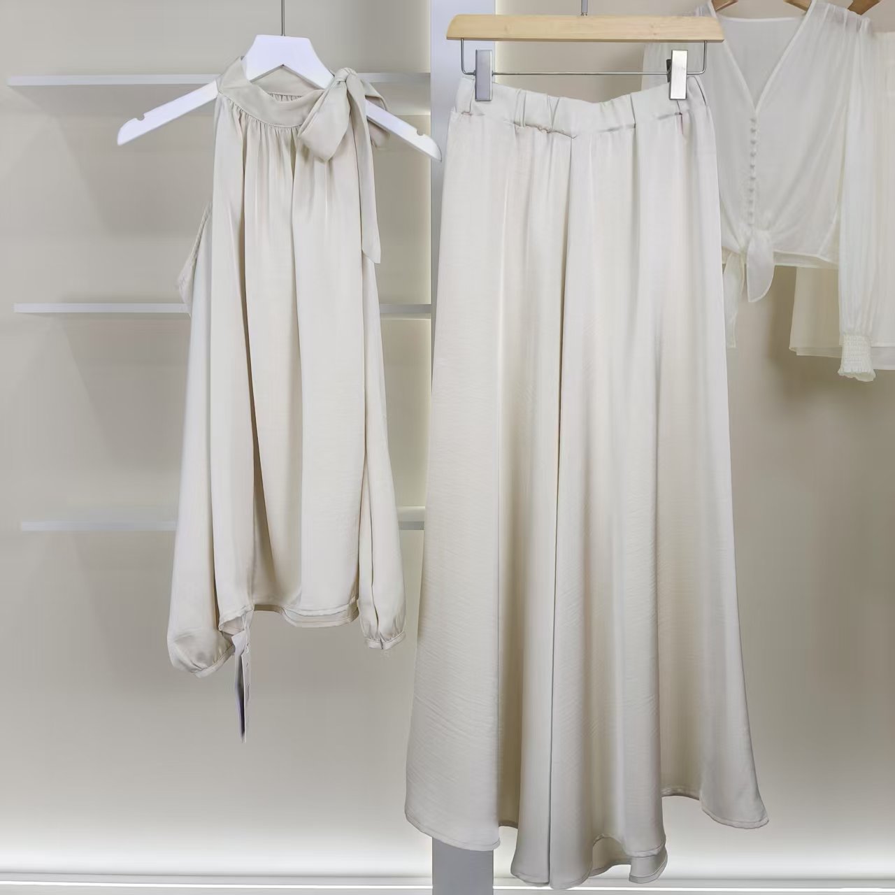 麦迪尚品【Miss-O】50522106 春季简约性感套装裙品牌撤柜女装