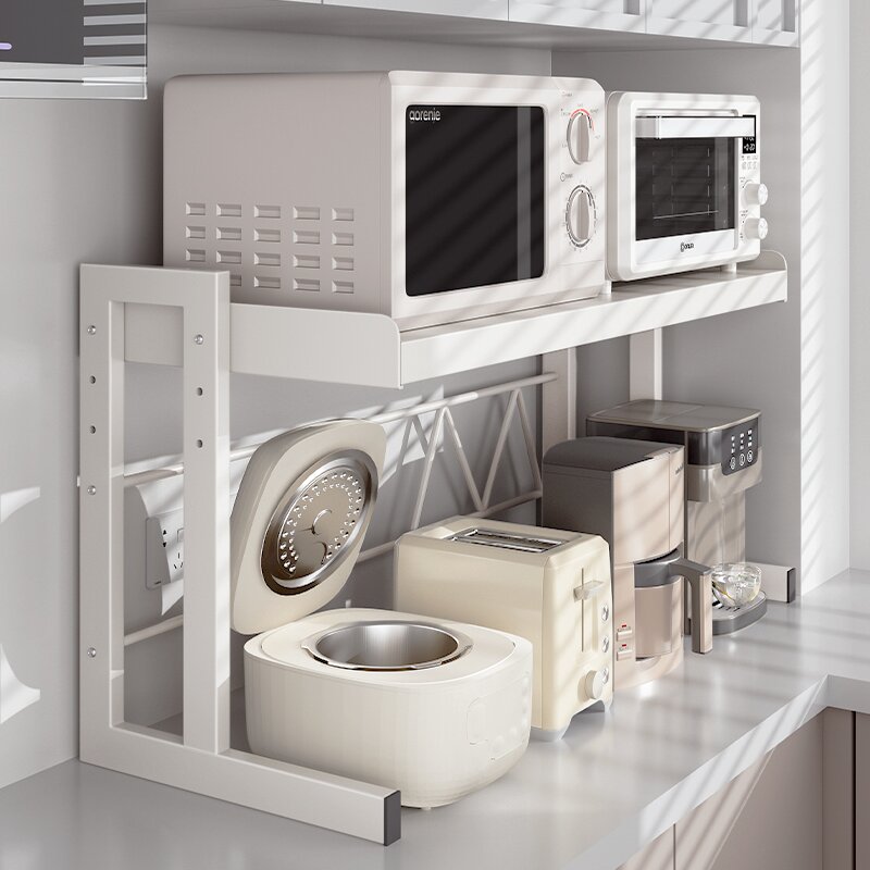 微波炉架子置物架厨房台面多功能电器烤箱电饭煲一体多层收纳支架