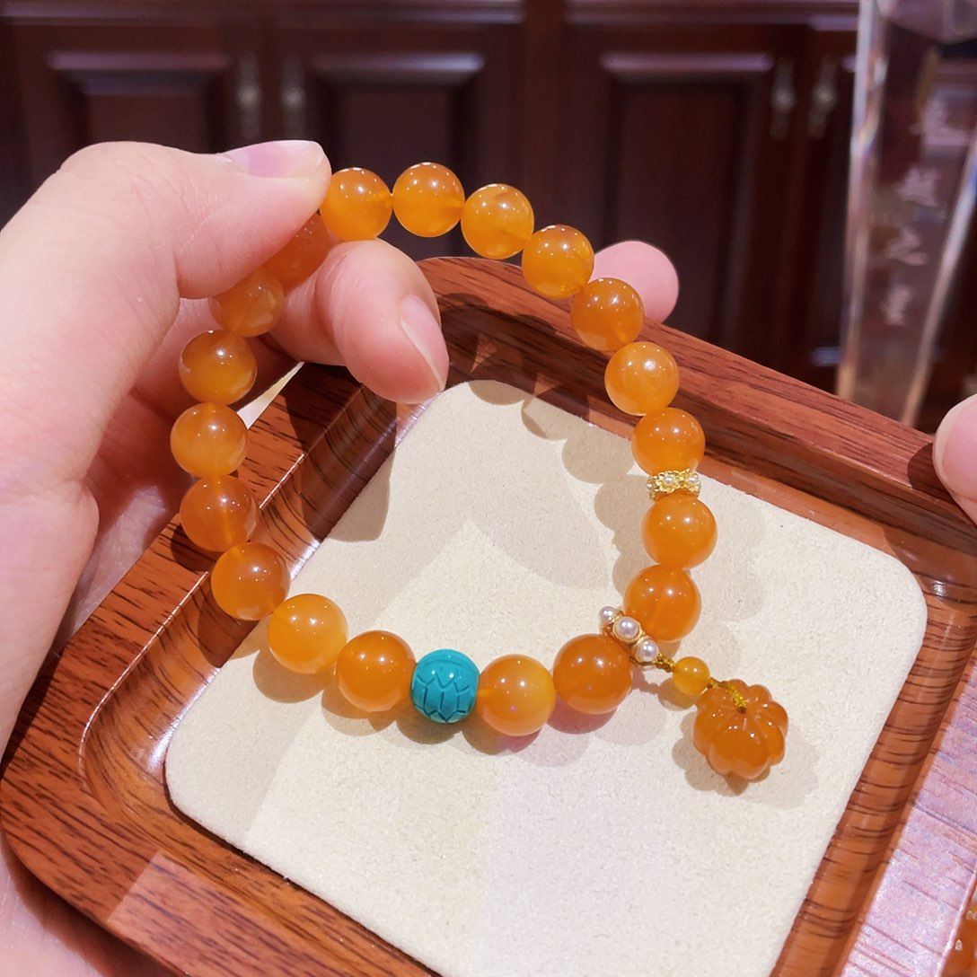 蜜蜡手链未镶嵌手串