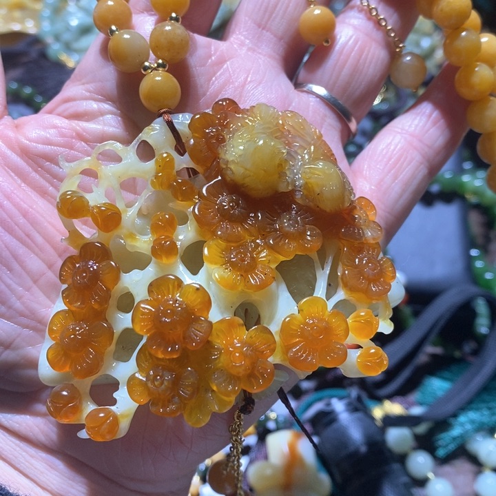 岫玉毛衣链未镶嵌