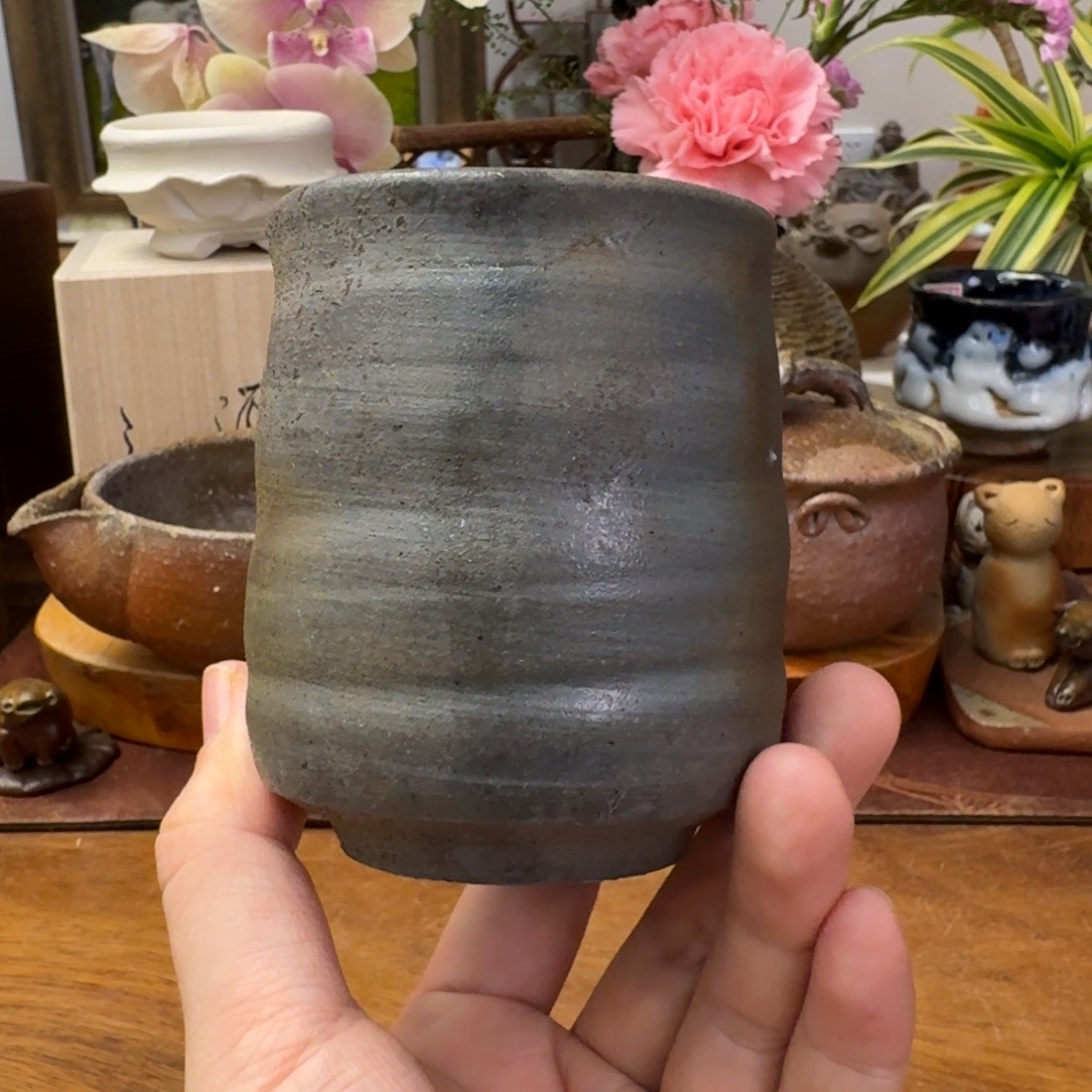 藤原陶臣备前烧汤吞福利一口价