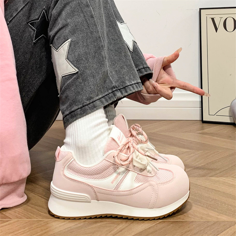 回力女鞋透气德训鞋小众复古秋季时尚休闲鞋老爹鞋鞋子韩版运动鞋