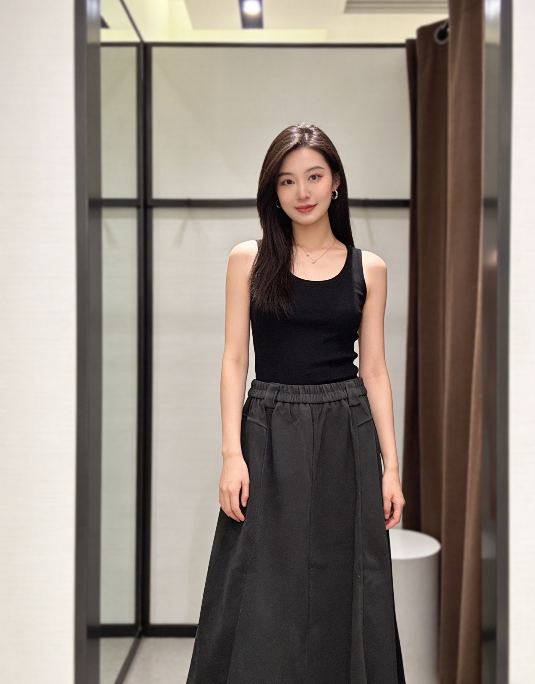 810款显高简洁大方气质半身裙显瘦