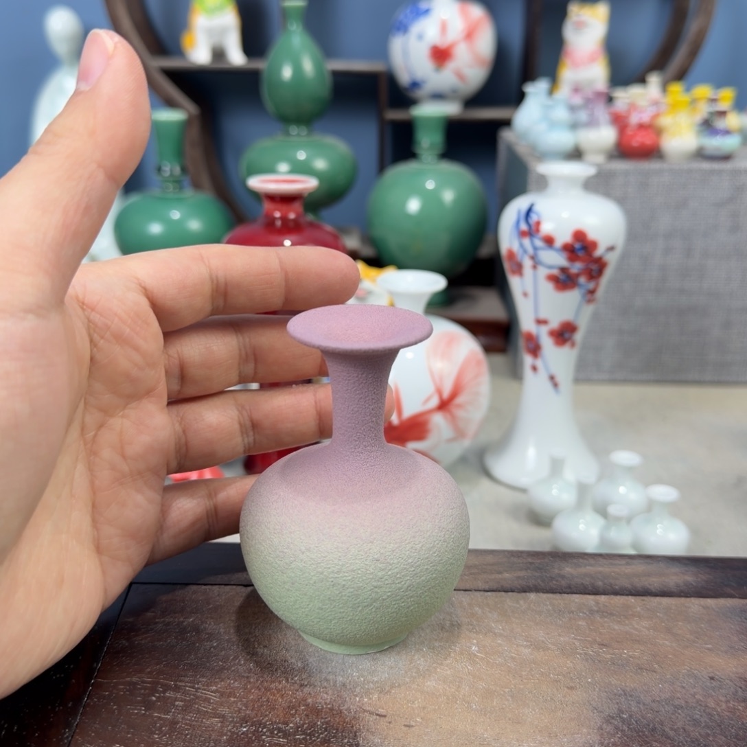 陶瓷手工小花器摆件