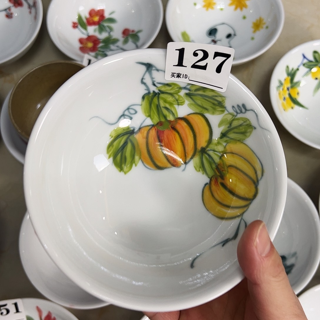 瓷片景德镇陶瓷手工手绘制作