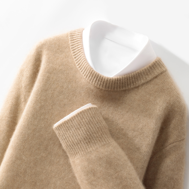 实穿派，衣橱必备！七针加厚羊绒衫男圆领套头毛衣大宽松百搭打底