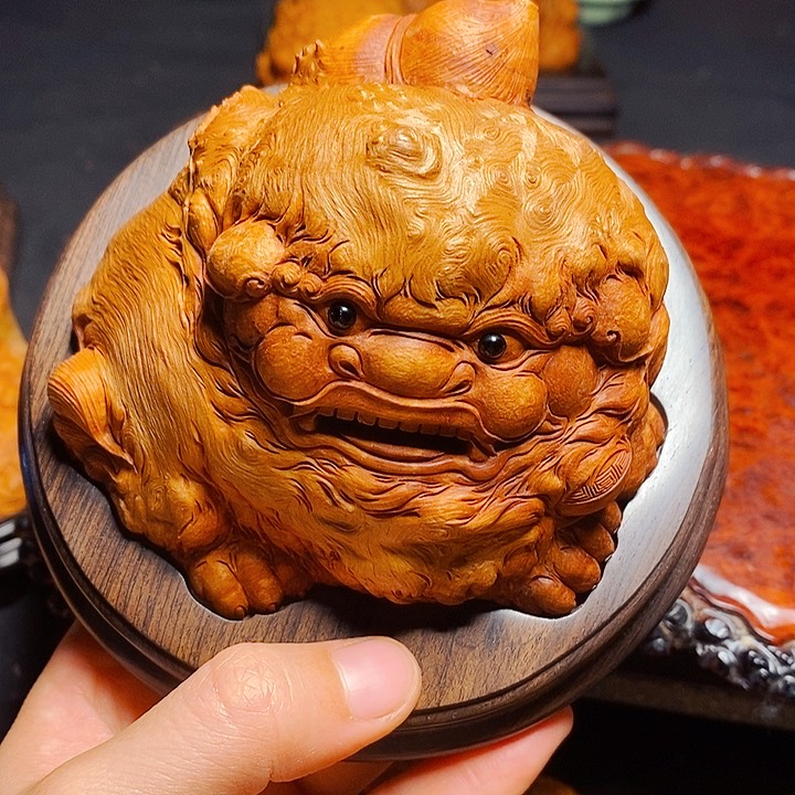 荔枝木用****7荔枝木狮子，总价3988，第二笔款