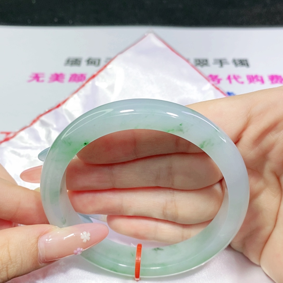 翡翠未镶嵌手镯5858 5959