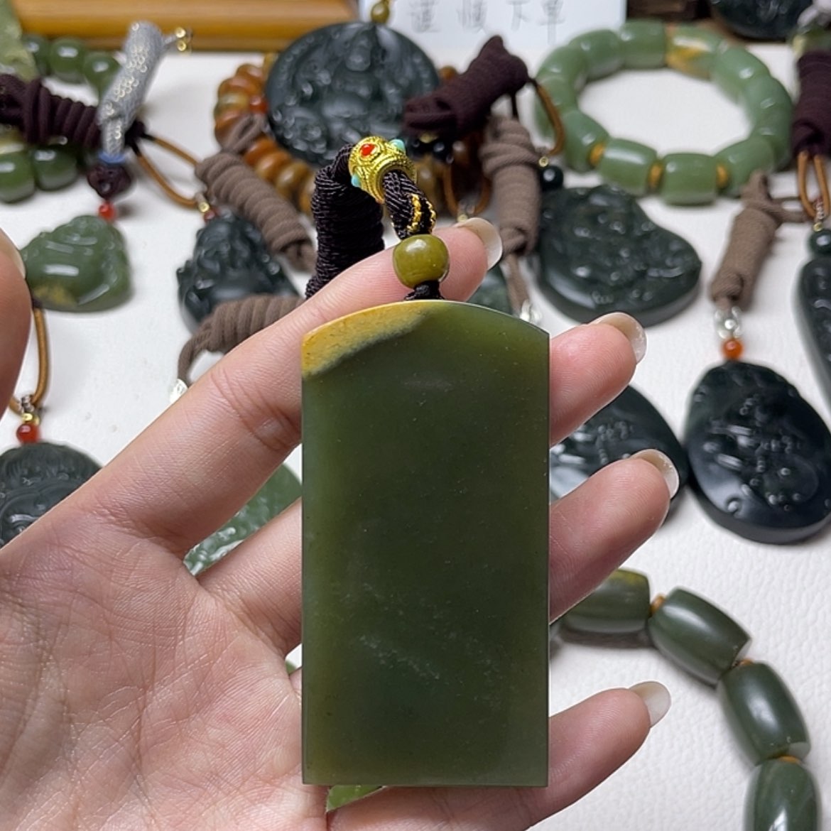 【闪购商品】和田玉挂件未镶嵌M****舍