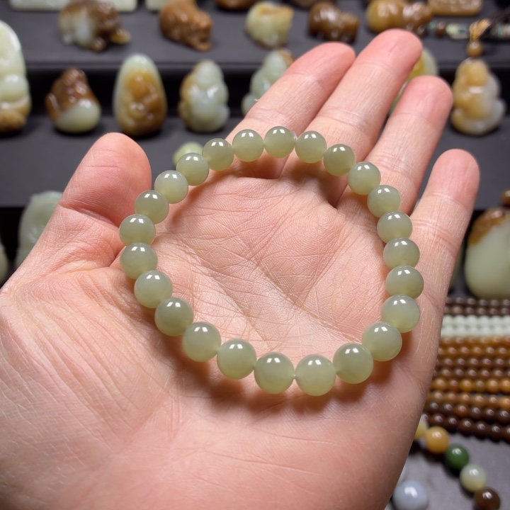 和田玉未镶嵌手串