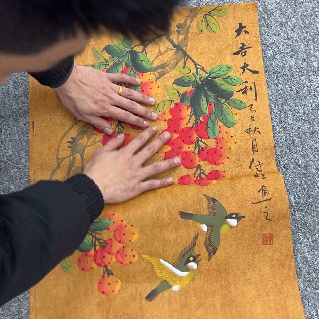 国画纯手工制作的一