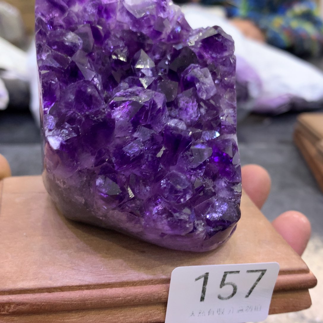 水晶摆件未镶嵌紫晶157