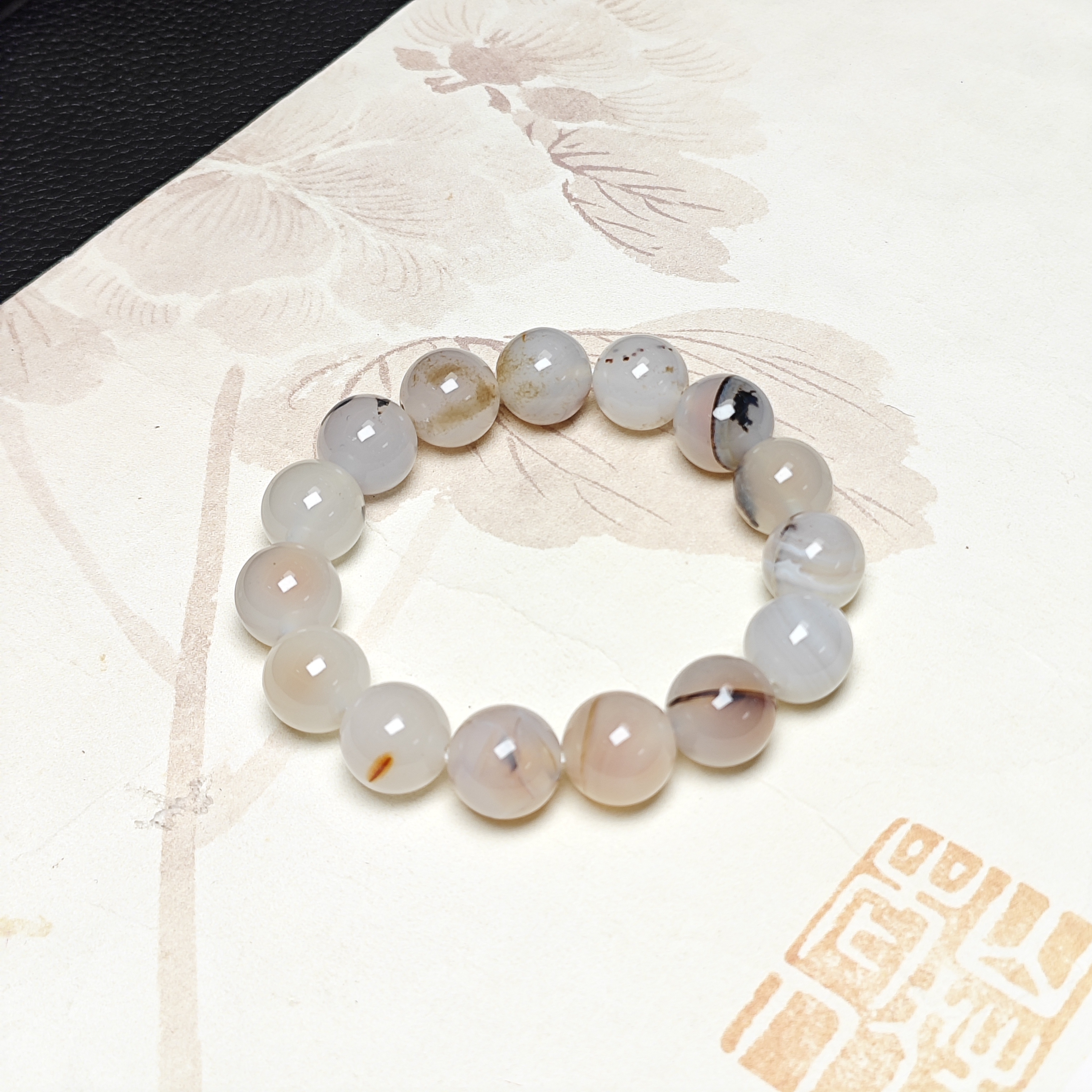 肉灵芝玉手串34(多样性发)