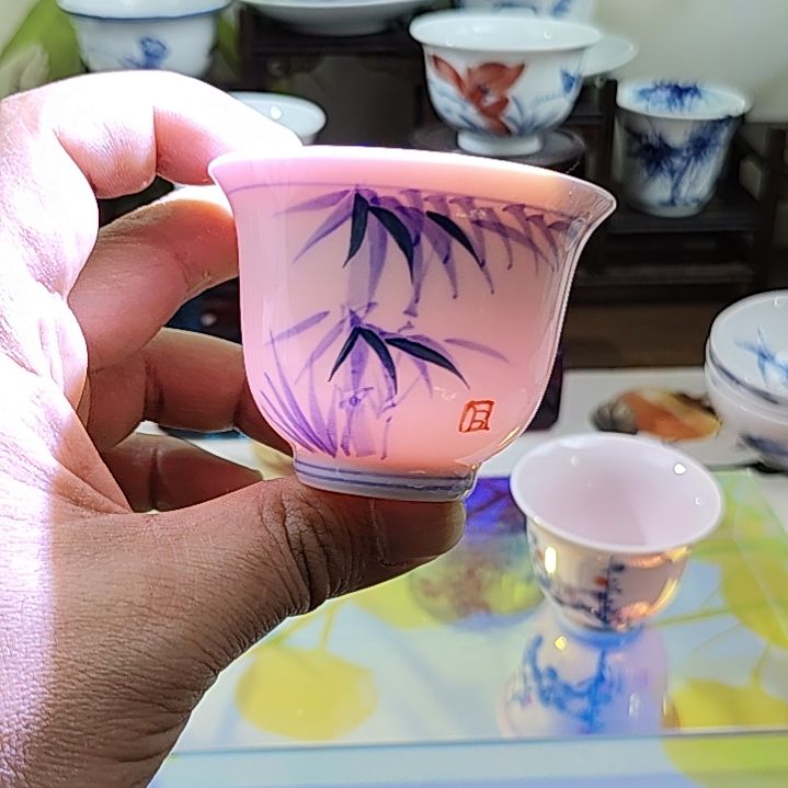 景德镇纯手工手绘陶瓷杯子