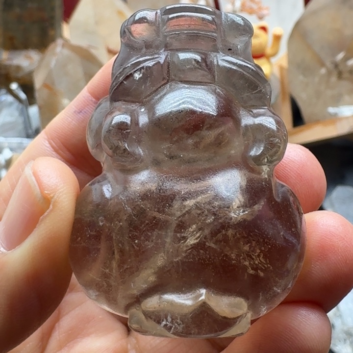 幸***花石材茶水晶貔貅福利