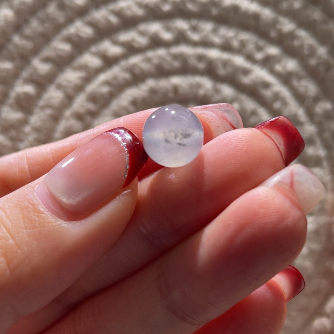 翡翠散珠天然缅a黑冰乌鸡单珠