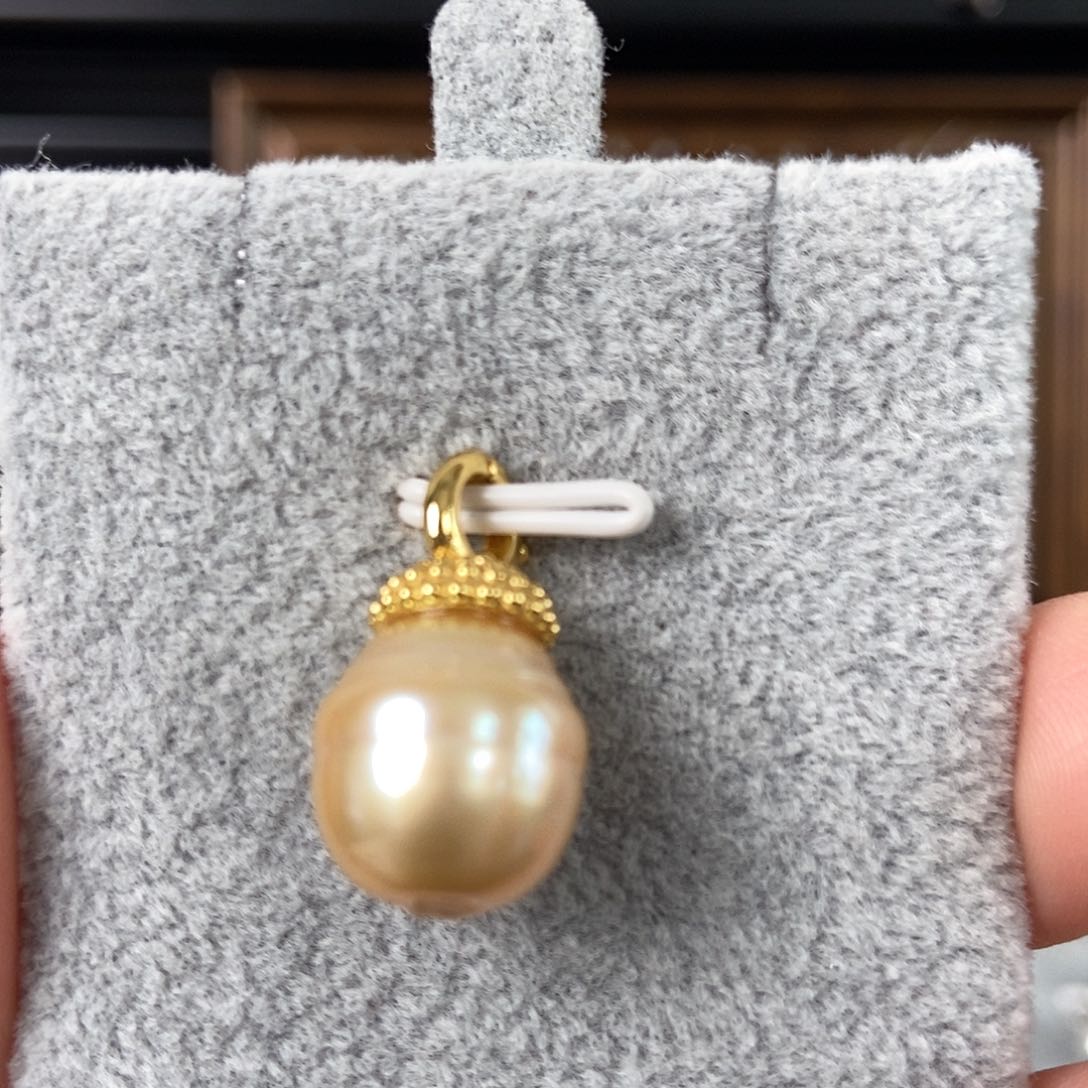 海水珍珠戒圈银S925镶嵌