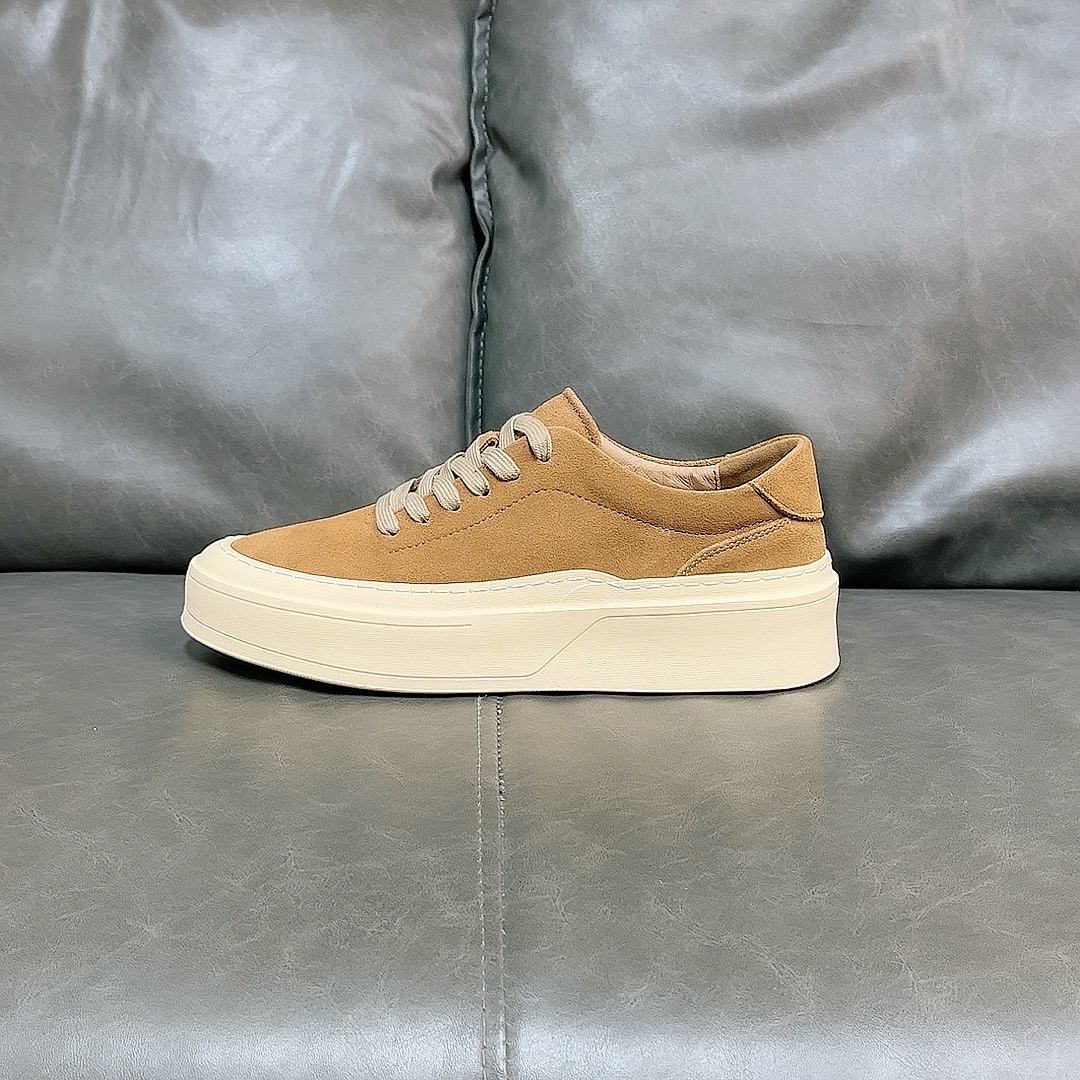 2025秋冬新款反绒牛皮透气板鞋休闲男鞋软底百搭复古英伦鞋88153