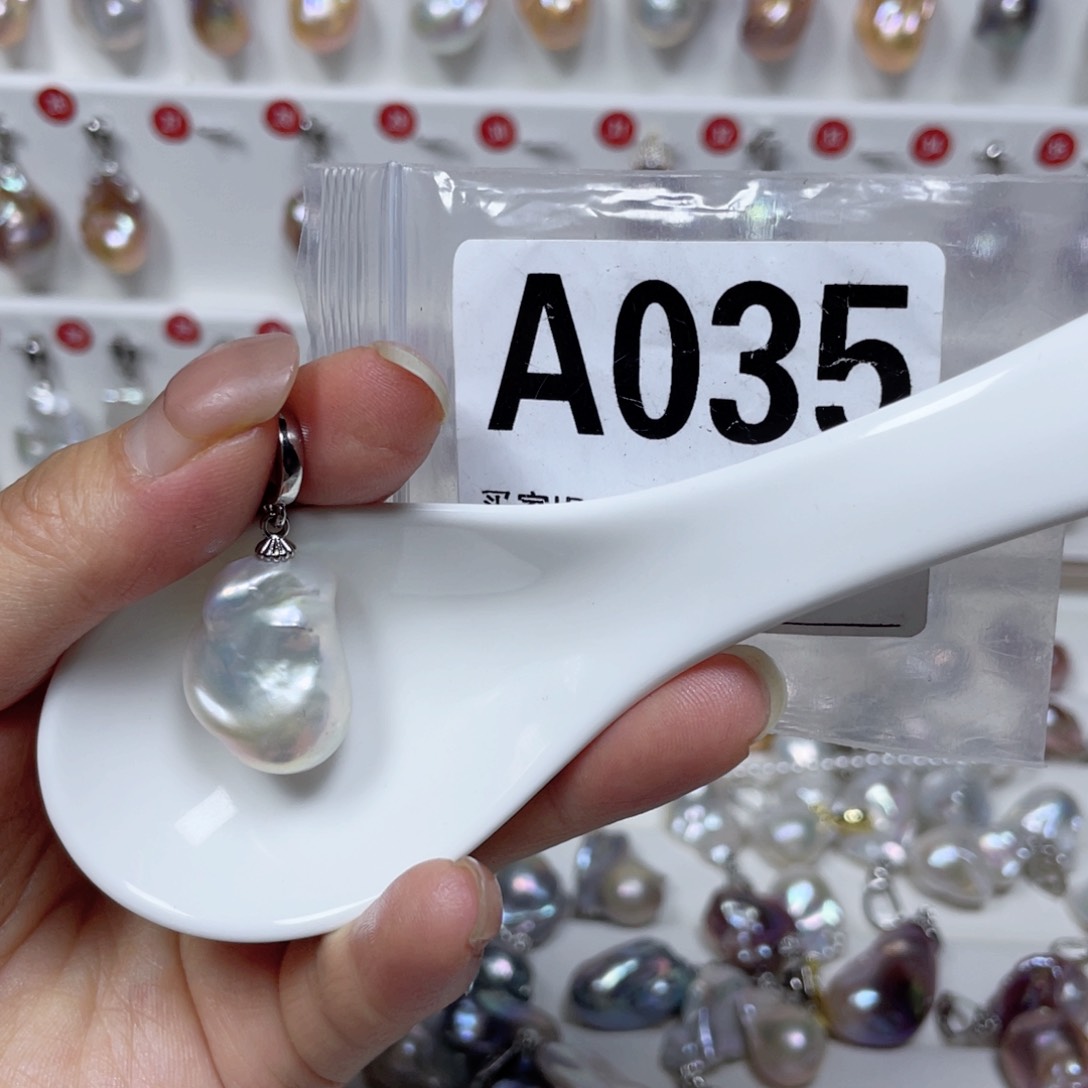 淡水珍珠巴洛克银S925镶嵌