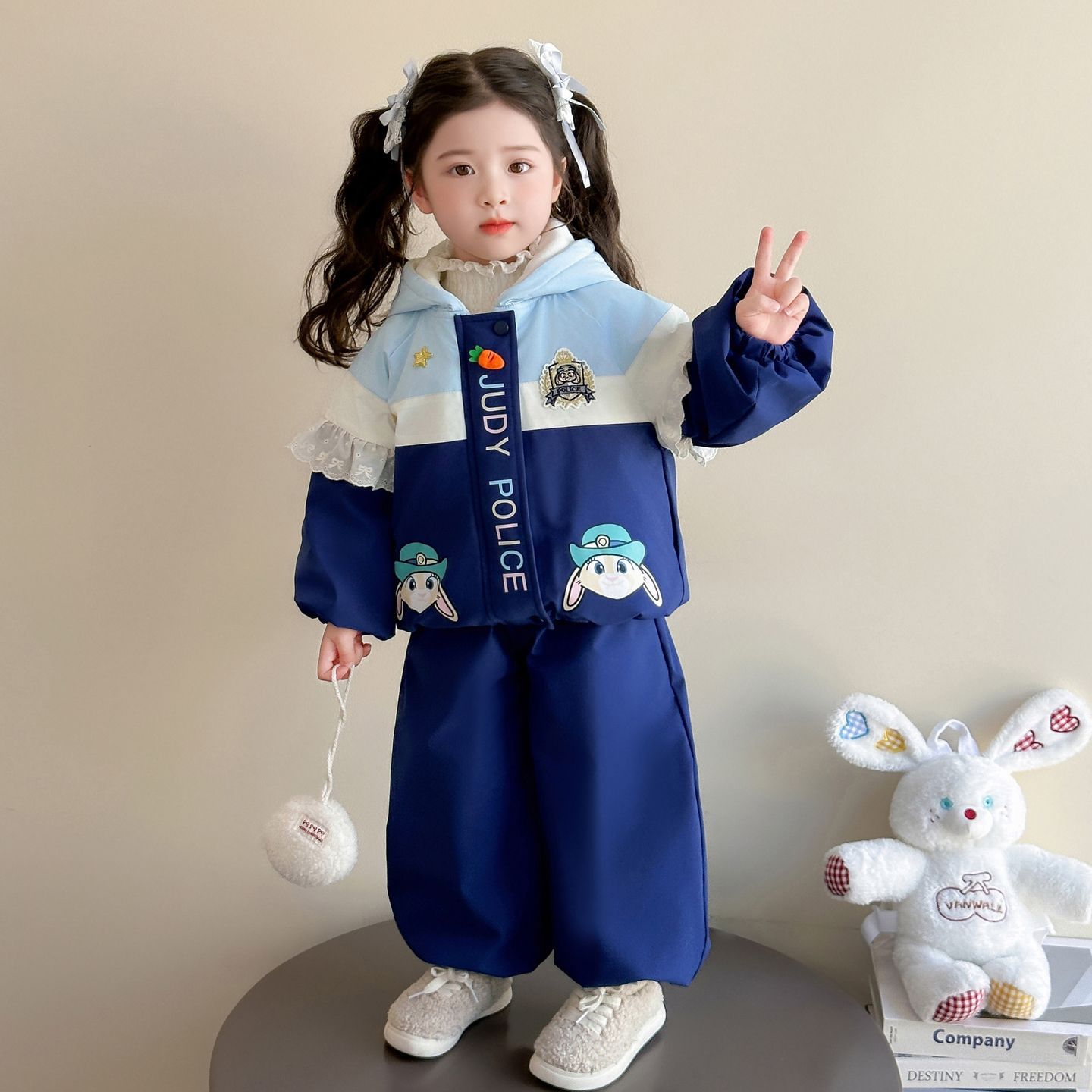 女童2025秋季新款洋气甜美休闲套装时尚百搭韩版女宝