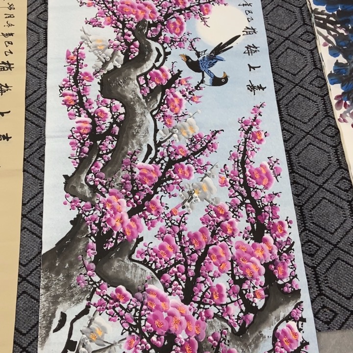 枕书斋画廊的直播间