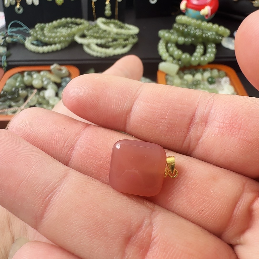 玛瑙/玉髓银S925镶嵌颈饰