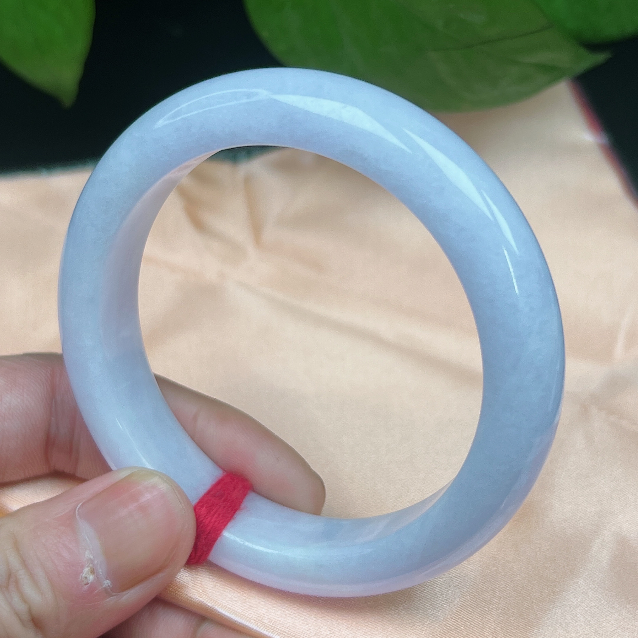 【可铱翡翠手镯】缅甸天然翡翠a货手镯，圈55（2184）正