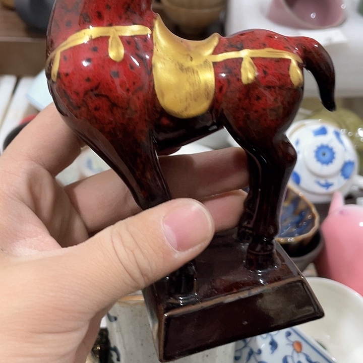 陶瓷茶具全部清清完回家过年