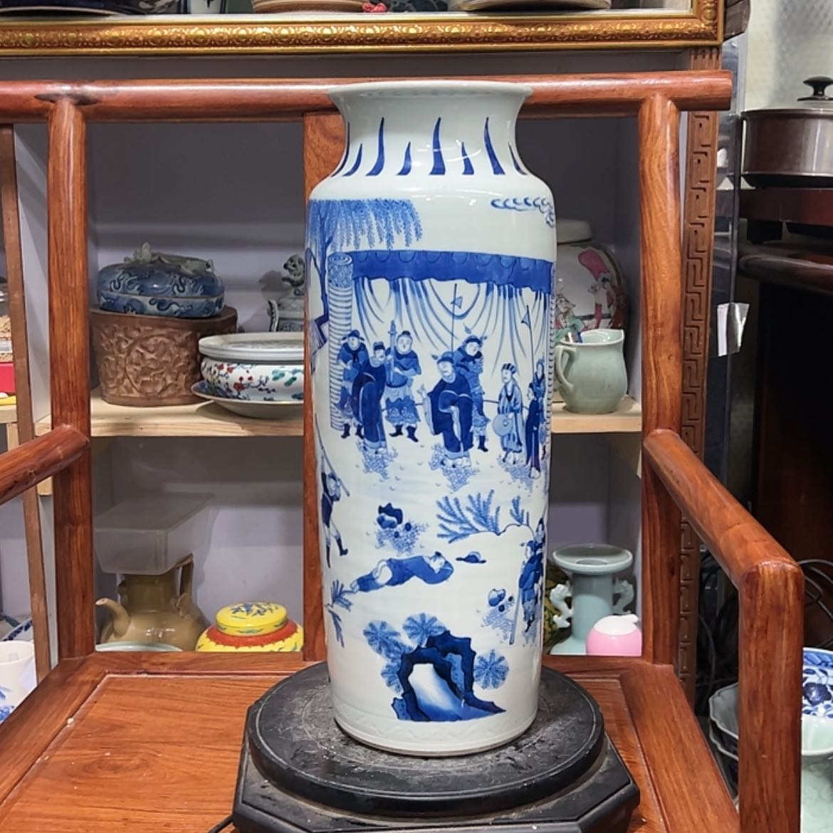 【闪购商品】青花统瓶，翠毛蓝人物故事