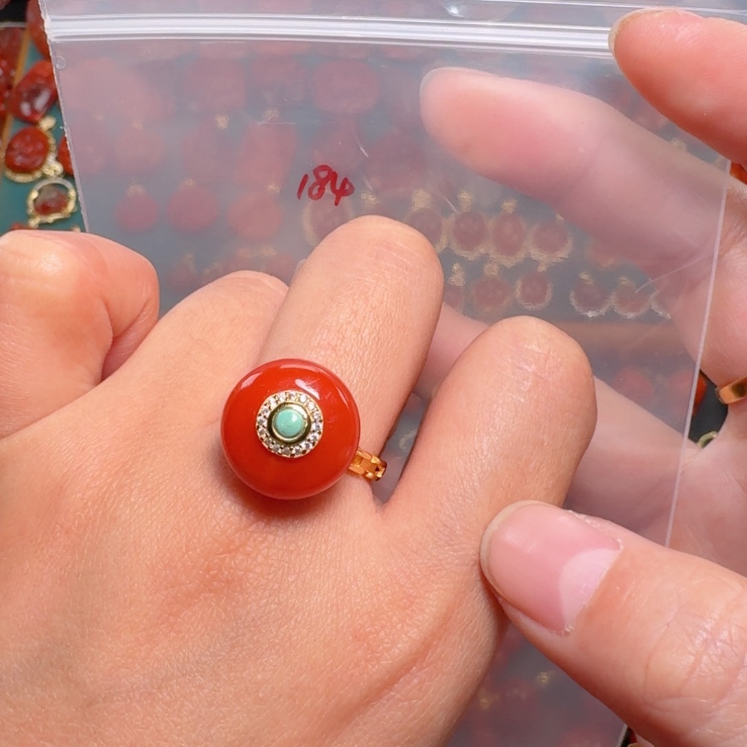 南红玛瑙南红银S925镶嵌