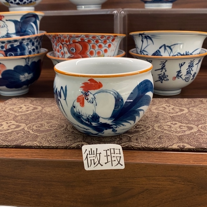 釉下老陶泥手工绘制