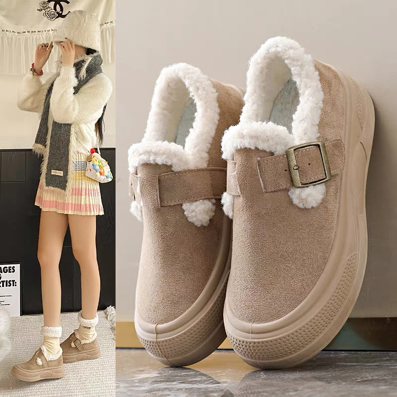 邹先森2022-55冬季新款加绒保暖厚底全包雪地棉鞋