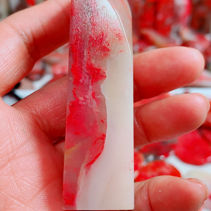 大***子巴林石巴林鸡血印章一枚