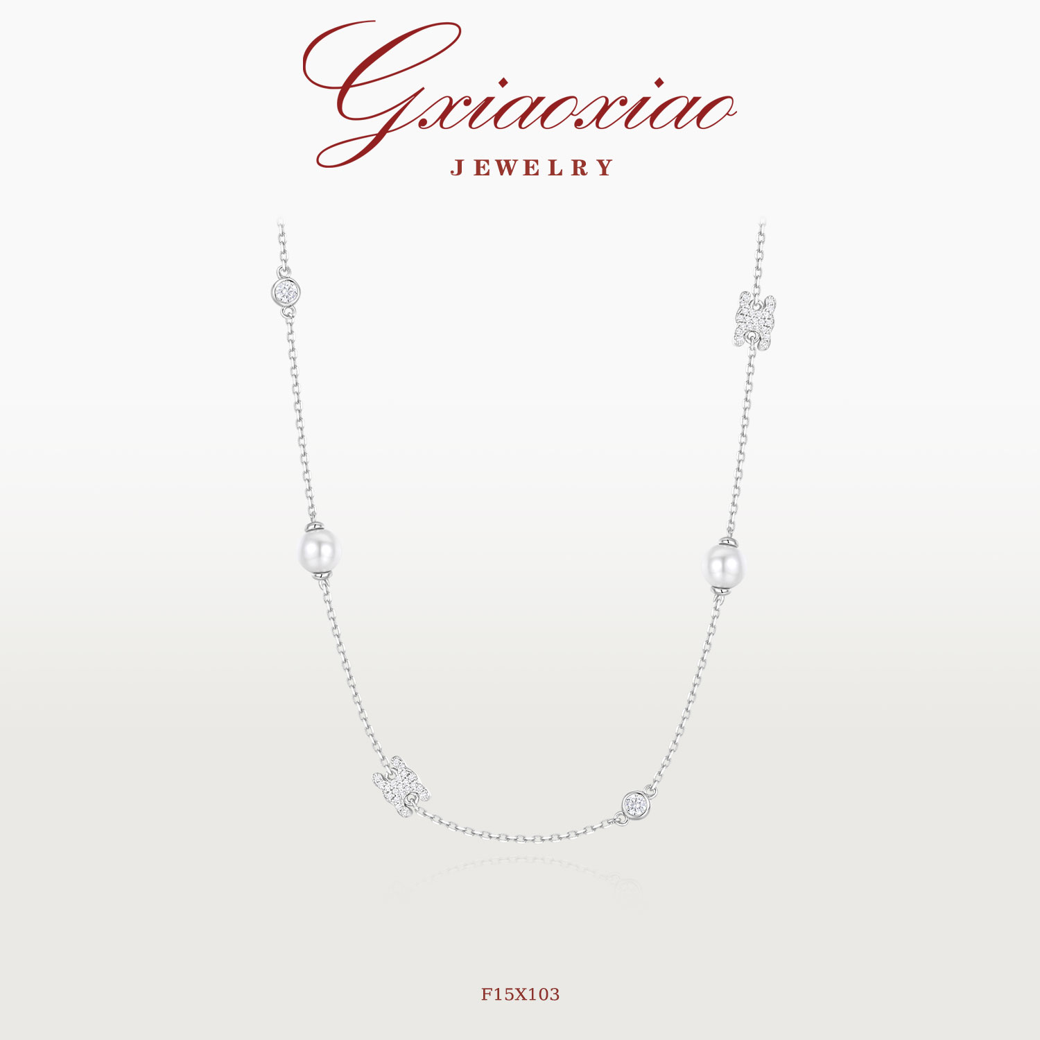 G XIAOXIAO 【星轨珠梦】轻奢气质百搭精致时尚项链 F15X103