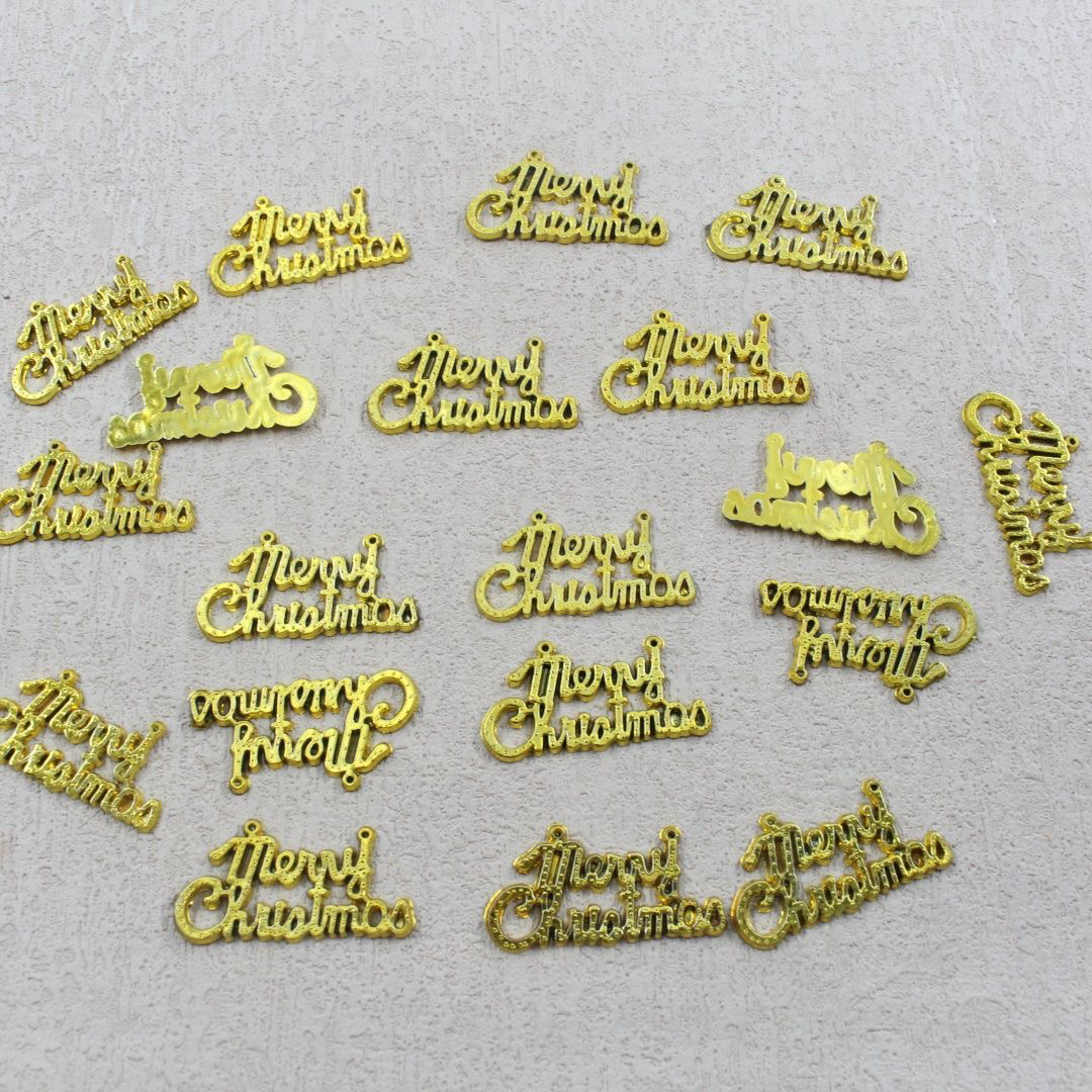 【兮子家】圣诞创意金色字母diy手工材料