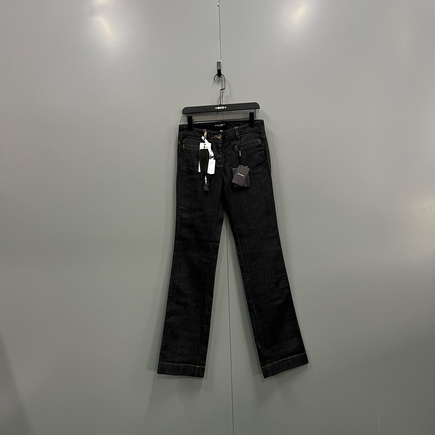 未使用 Diesel (ll) DG 黑灰直筒牛仔裤 40码018391