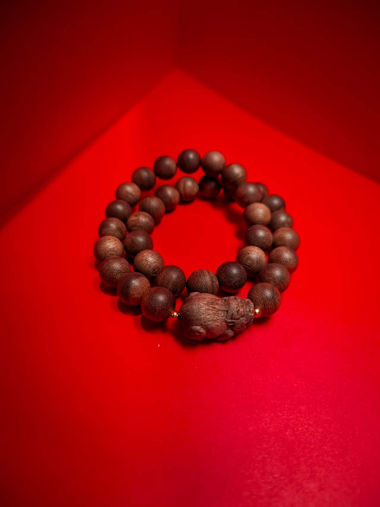 沉香（中藏沉香）越南芽庄茅叶老白棋 沉香手串-设计款CMS921032