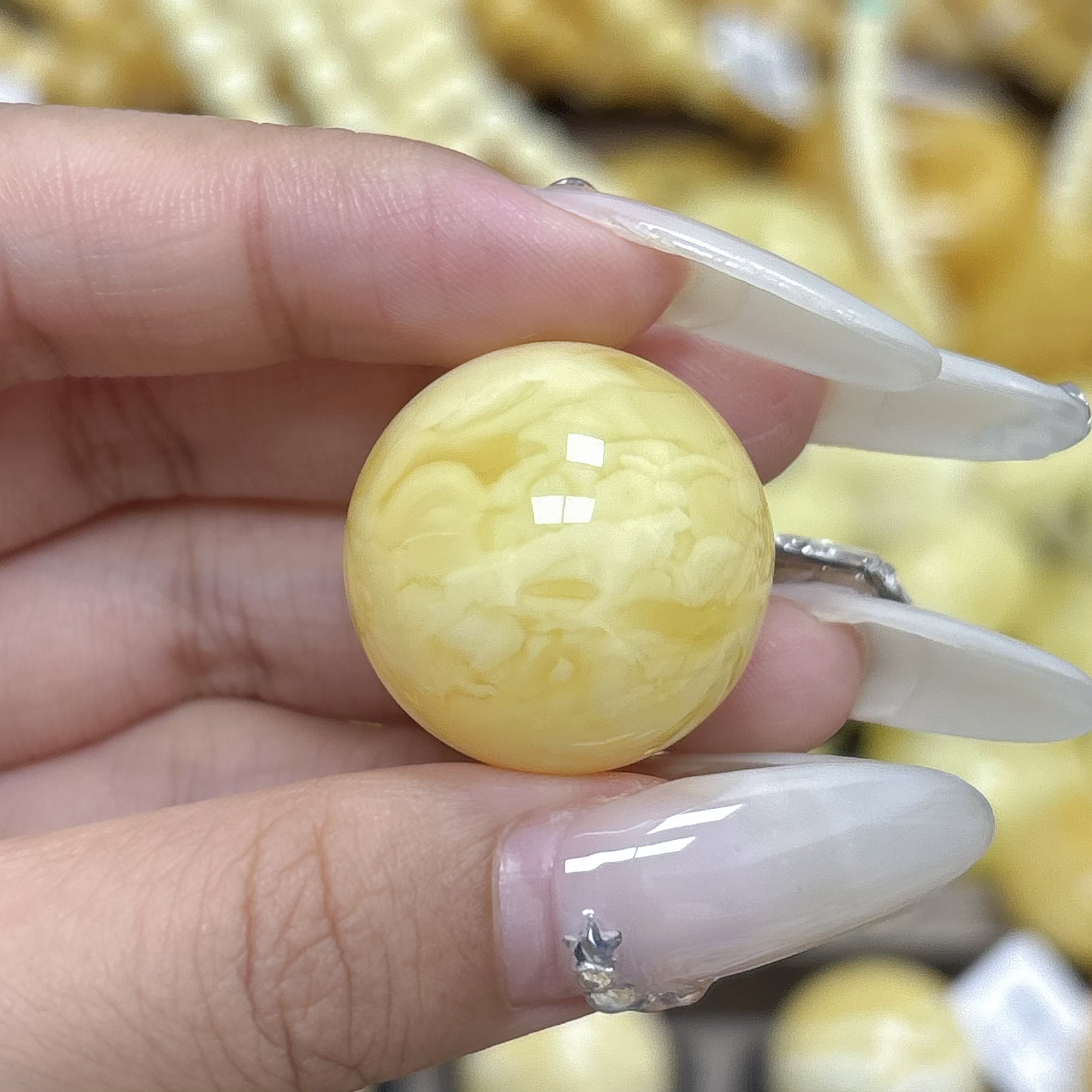 23mm虎皮妖花圆珠•蜜之缘臻选天然原矿琥珀蜜蜡