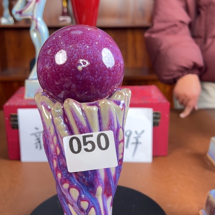 瓷摆件原产地高端钧瓷摆件微微瑕