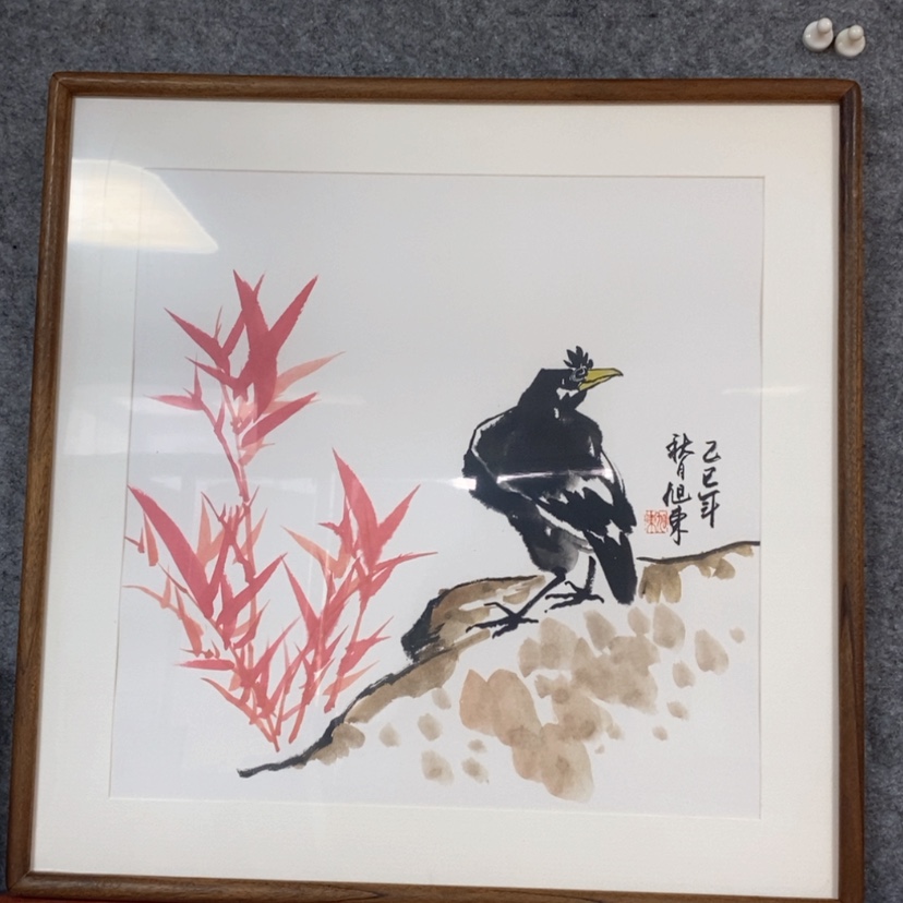 【闪购商品】国画手绘国画带框50.50