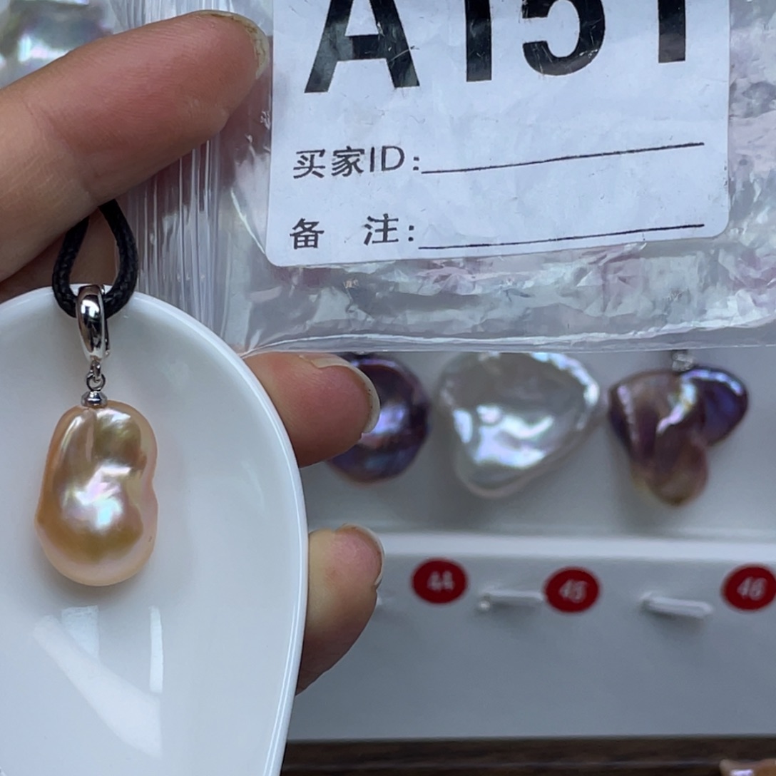 淡水珍珠巴洛克银S925镶嵌