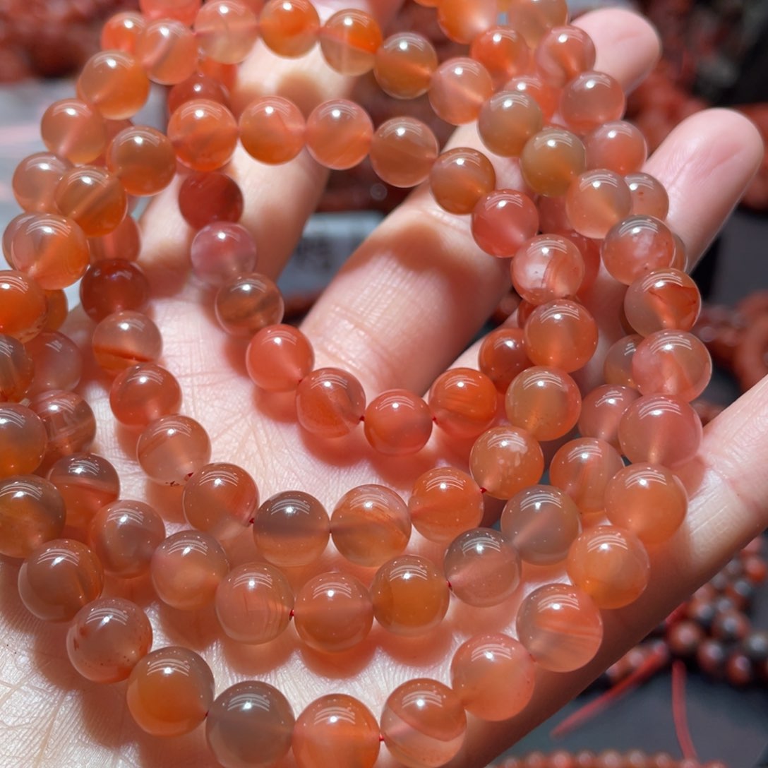 南红玛瑙手链未镶嵌