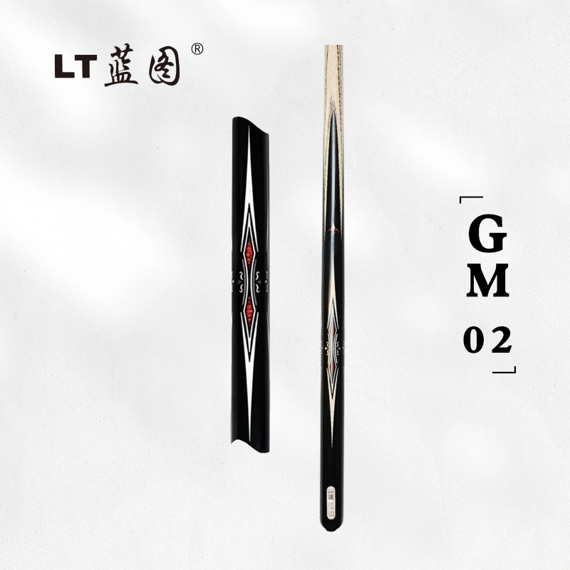 LT蓝图新款GM系列GM02中式小头杆中八斯诺克球杆一体通杆