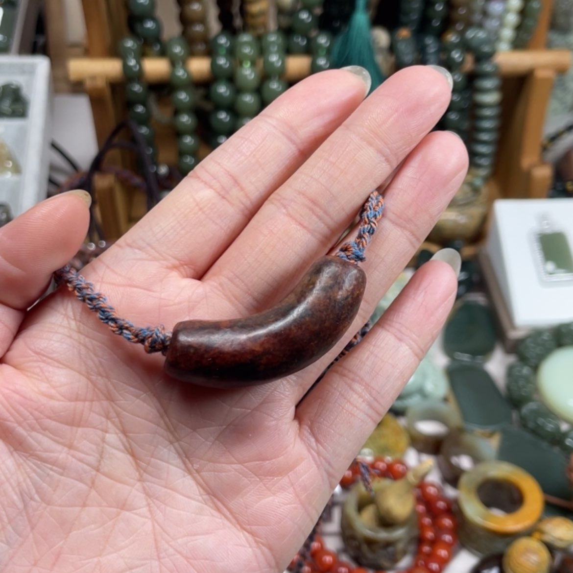 【闪购商品】岫岩河磨玉（透闪石质玉）挂件未镶嵌
