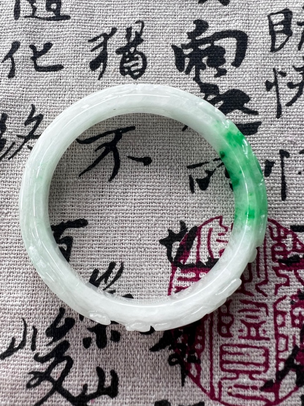 W2171-五八➕缅甸翡翠手镯