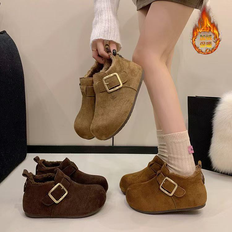 6816-1新款厚底内增高加绒博肯鞋休闲百搭