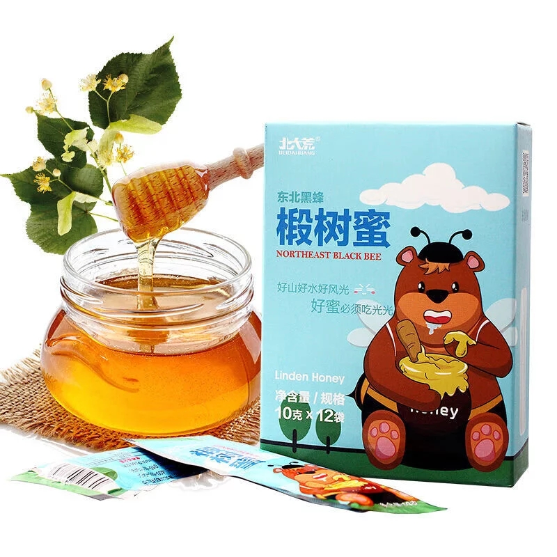 【北大荒优选】东北黑蜂蜜椴树蜜120g 便携装出差旅行方便快捷