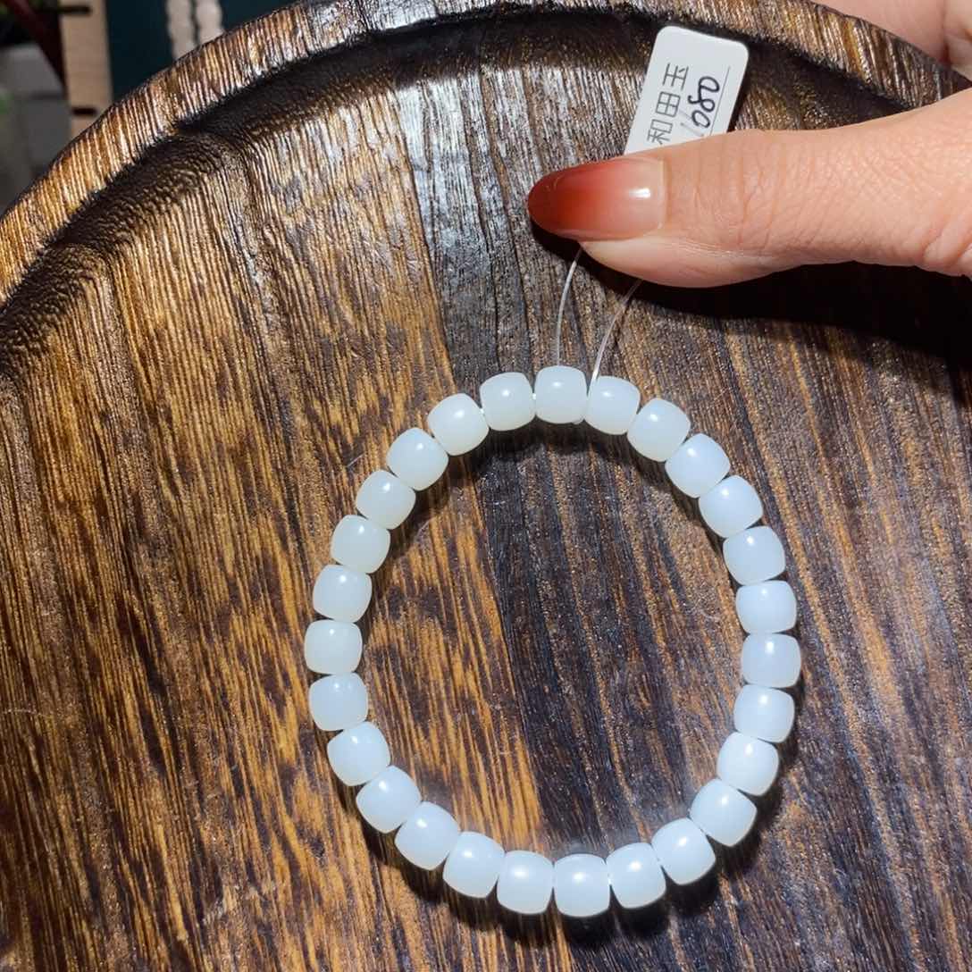 和田玉手串未镶嵌筝**漫卡8直切